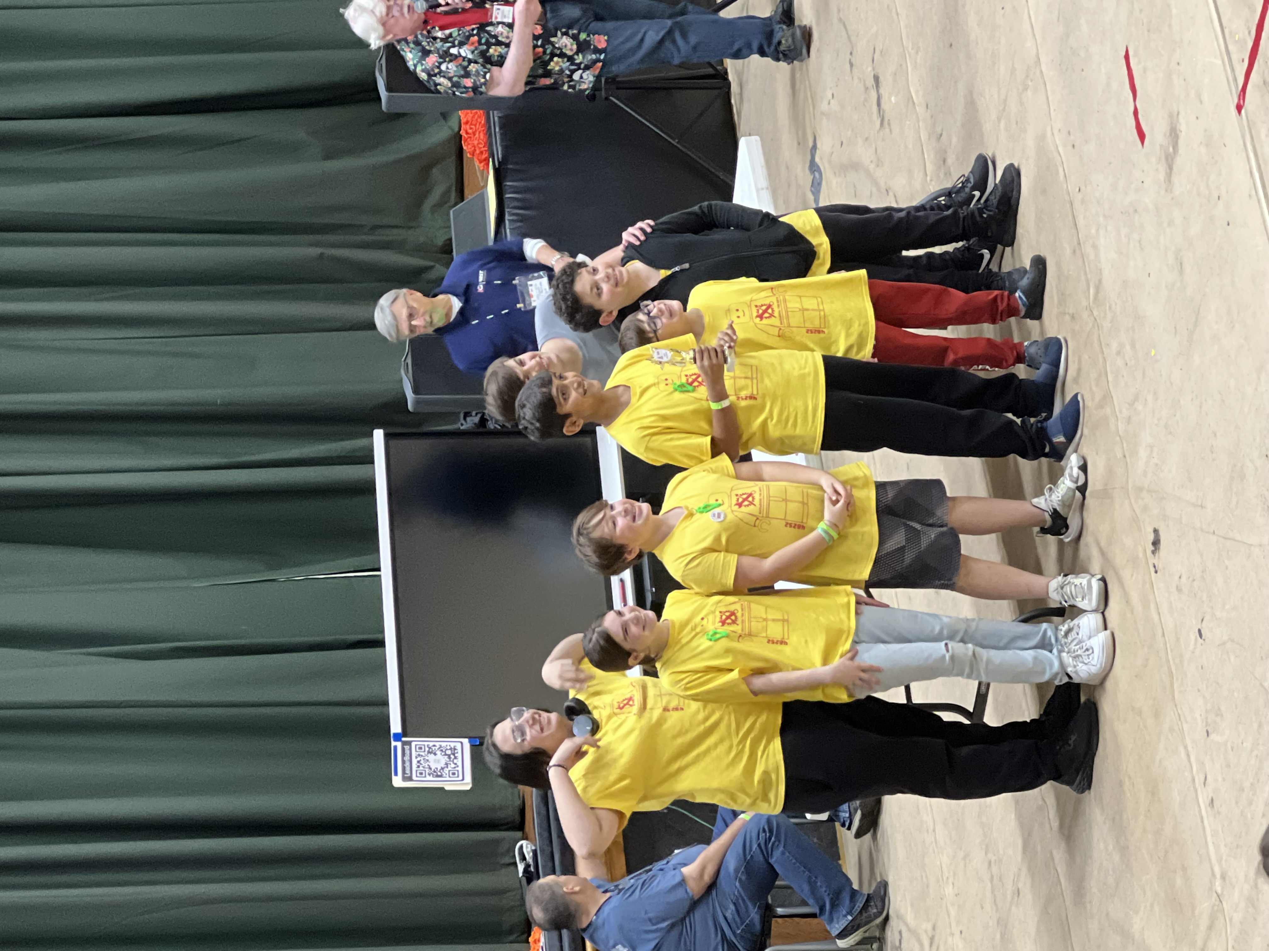 Me mentoring students